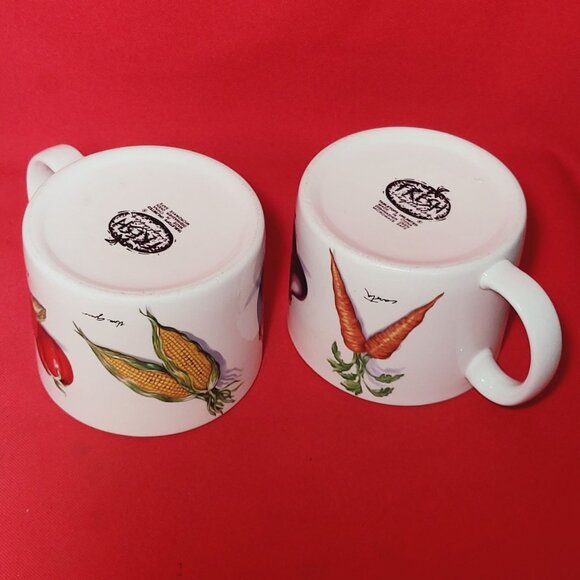 Tabletops Unlimited Fresh Vegetables Cup Mug Set of 2 - Picture 10 of 12